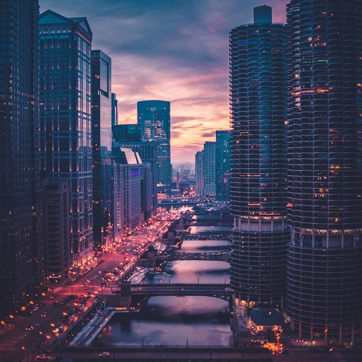 Sunset outdoors in Canada